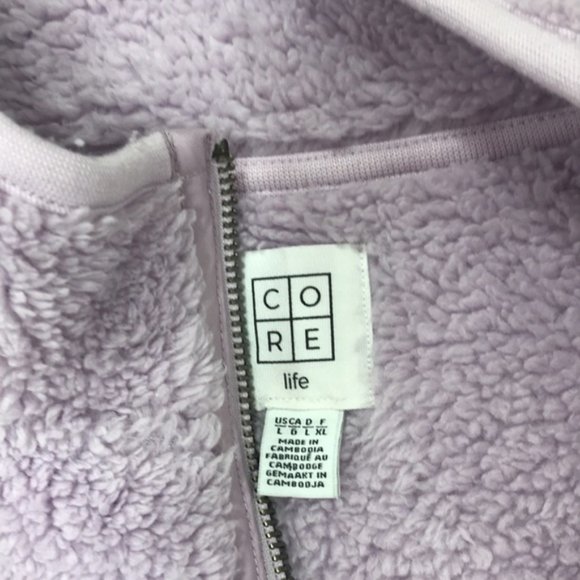 Core Life Quarter-Zip Faux Shearling Pullover - Picture 5 of 6